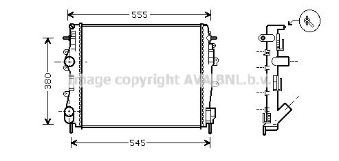 AVA QUALITY COOLING Радиатор, охлаждение двигателя RT2325